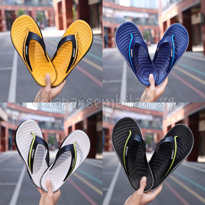 Sandal Pria Jelly New Fashion Sport Jepit / Sandal Pria Sport Model Jepit High Quality