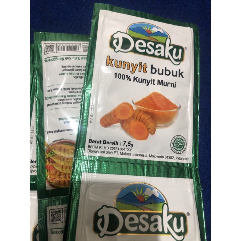 Desaku Kunyit Bubuk 7,5 gr per pcs