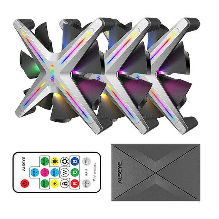 Alseye Xtreme X12 Kit ARGB 3x 120mm Fan with RGB Controller
