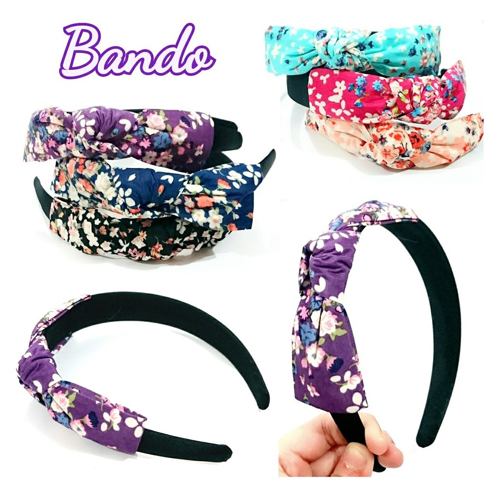 bando pita motif bunga (mobu)