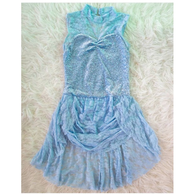 Gaun Anak Thrift Preloved ice skating payet/ ice skating dress