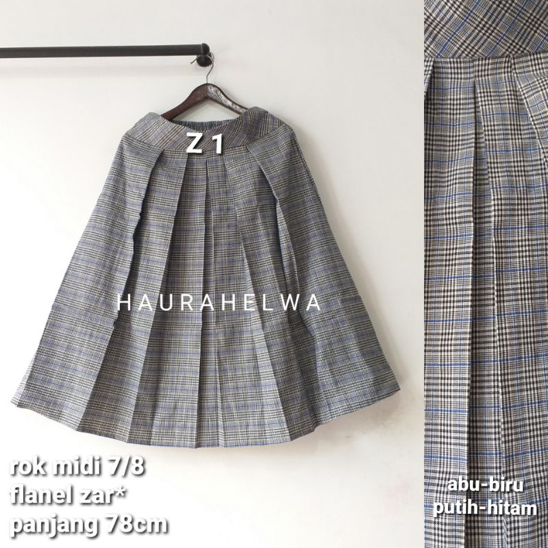 ROK FLANEL IMPORT MIDI 7/8 TARTAN HAURAHELWA-Z 1