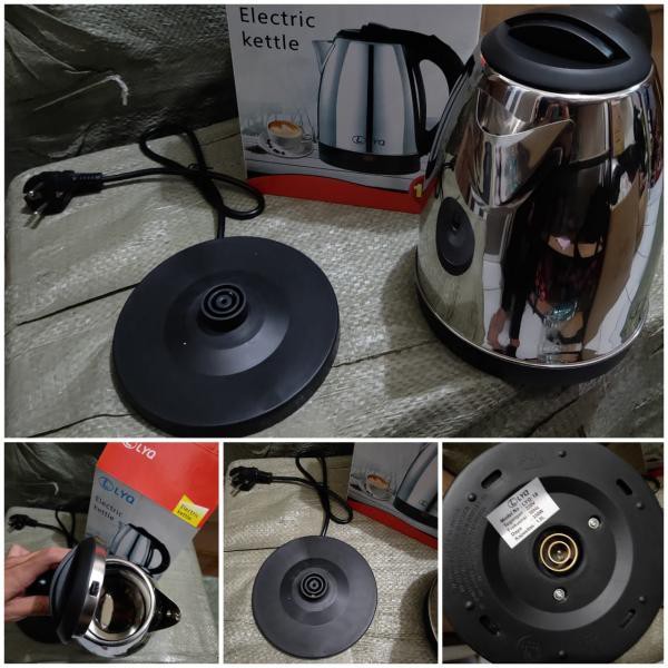 Teko Listrik Lyq - Pemanas Air Elektrik Material Stainless Steel Berkualitas Kettle