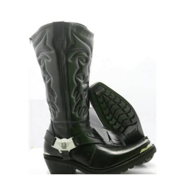 SEPATU PDL BOOTS MERK CIARMY TYPE C-011 BK /SEPATU POLANTAS KULIT ASLI /SEPATU TUNGGANG MURAH