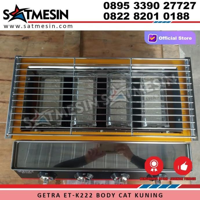 Mesin Panggang Sosis Bakar 4 Tungku / Gas Roaster getra (ETK-222)