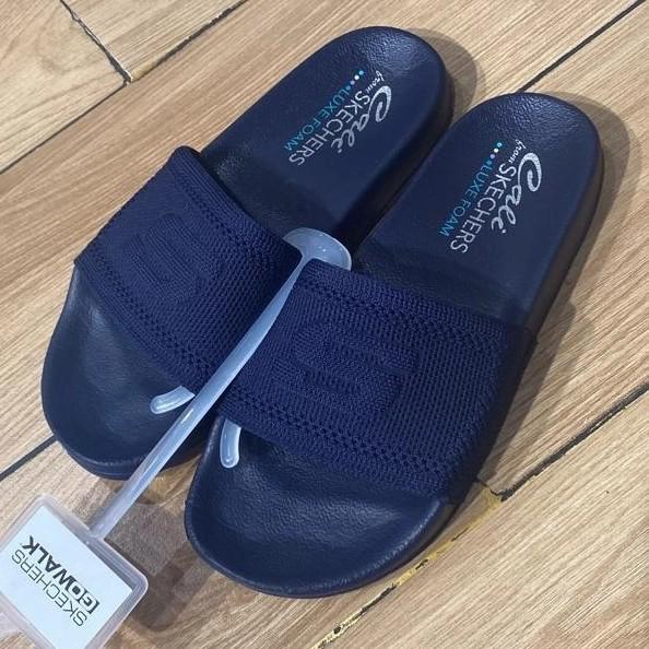 Sandal Slop Wanita Skechers Ori Murah SALE Skechers Cali Women Navy