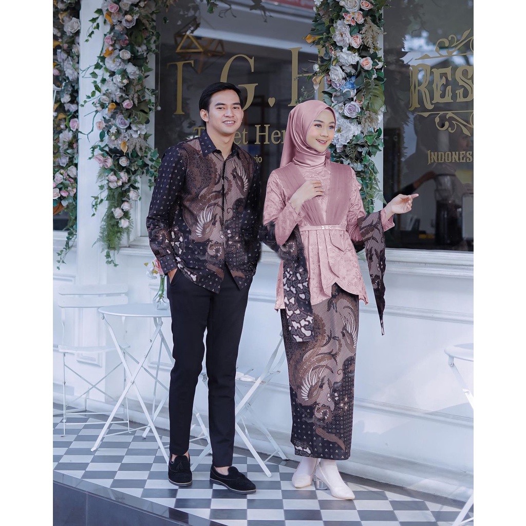 ADA ANAK!! SHOPASHOP SOLO Batik Kebaya Couple New Jasmine Tulle Mutiara kombinasi Tutu