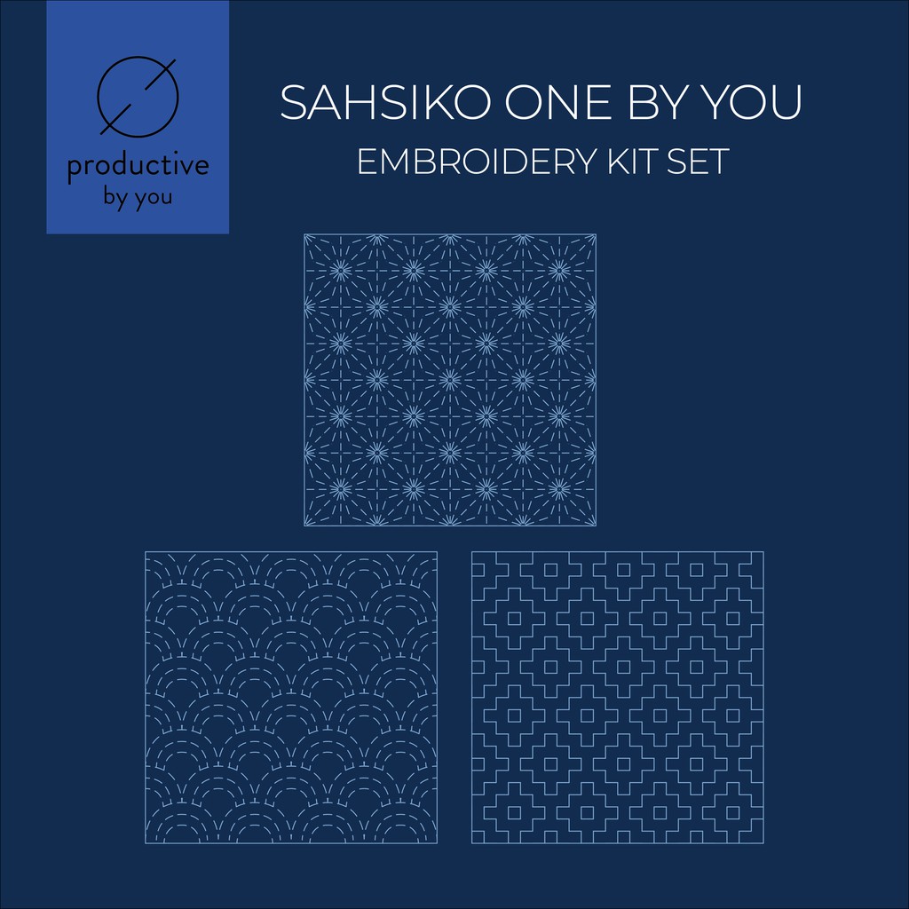 sashiko one by you | DIY Embroidery Kit | sulam rajut kristik