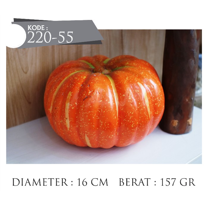 Buah Sayur Labu Besar Artificial Artifisial Buatan Plastik