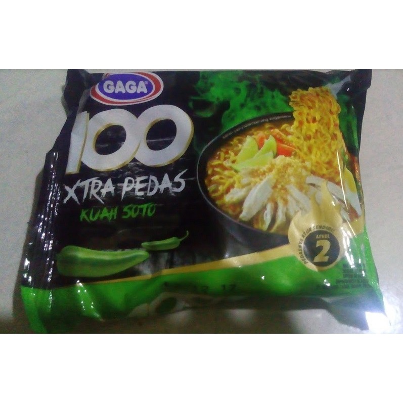 

Mie Kuah Extra Pedas Gaga 100 Extra Pedas Kuah Soto Level 2