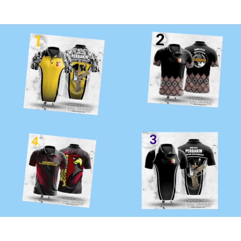 KAOS PENDEK PERBAKIN/BAJU LENGAN PENDEK PERBAKIN PREE ORDER