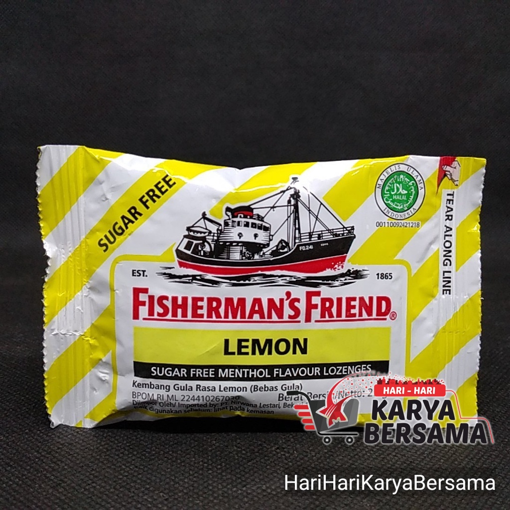 

PERMEN FISHERMAN'S FRIEND SUGAR FREE LEMON 25GR