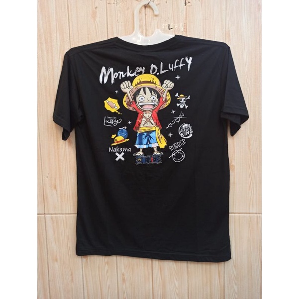 kaos distro unisex terlaris monkey d luffy