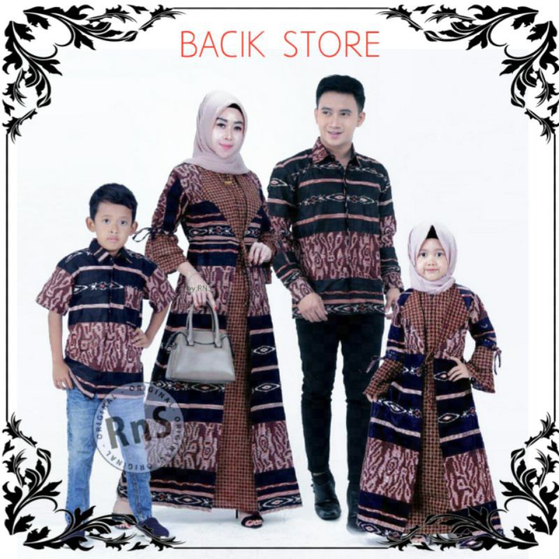 BAJU BATIK COUPLE KELUARGA KOMBINASI KHAS PEKALONGAN~MODEL TERBARU