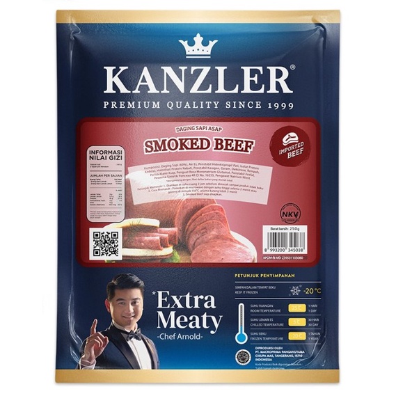 

Kanzler Smoked Beef 250gr – Daging Sapi Asap (KHUSUS KURIR INSTANT)