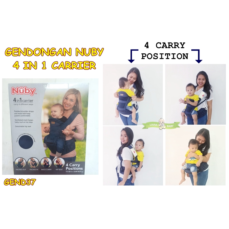 GEND37 GENDONGAN HIPSEAT NUBY 4 IN 1 CARRIER GENDONGAN BAYI