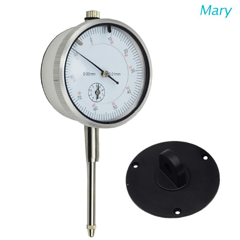 Mary Alat Pengukur Dial Indikator Mikrometer 0-30mm / 0.01mm Dengan Lug Back Presisi