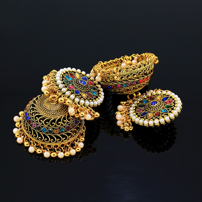 SIY  Bohemian Jhumki Earrings for Indian Women Wedding Party Wear Ethnic Jewelry