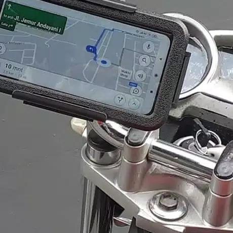 Holder HP Motor Waterproof Bracket HP GPS Handphone Anti air