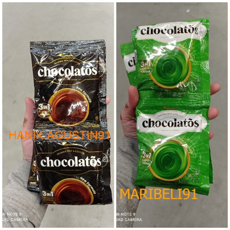 

Chocolatos Chocolate Drink Isi 10pcs Cokelat / Matcha / Minuman Serbuk Chocolatos MB91