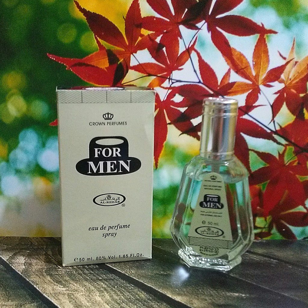 Parfum AL REHAB FOR MEN Spray 50ml parfum cowo parfum laki laki parfum arab minyak wangi arab spray