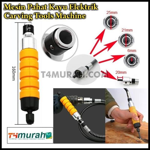 Carving Tools Adapter Mesin Bor Listrik Pahat Kayu Elektrik