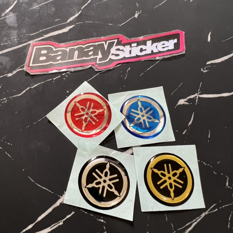 STICKER STIKER EMBLEM SPIDO LOGO YAMAHA 2,5 CM TIMBUL