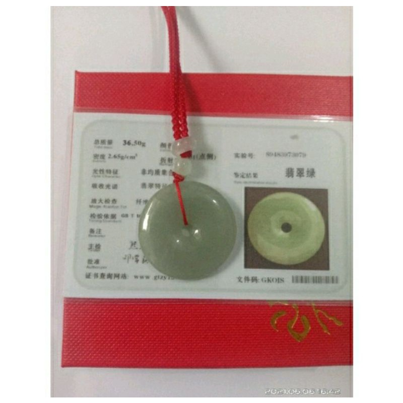 Kalung Giok Burma Tipe A. giok natural asl