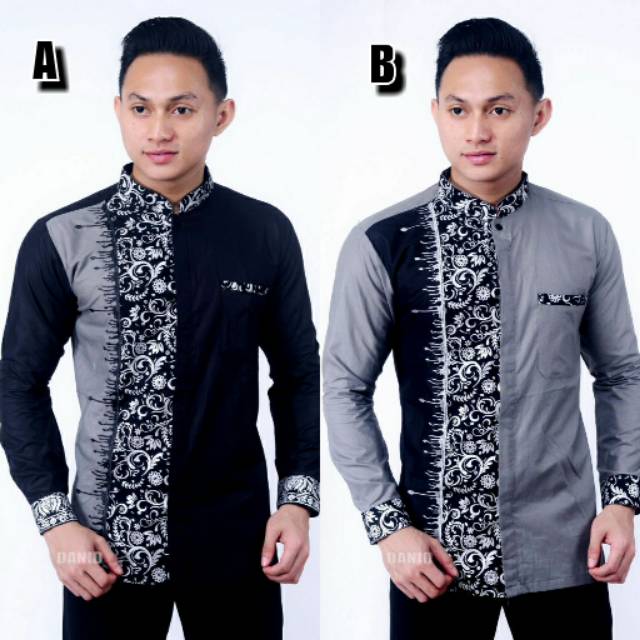  Baju  Koko  Pria  Gus Azmi Syubbanul Muslimin Kombinasi 