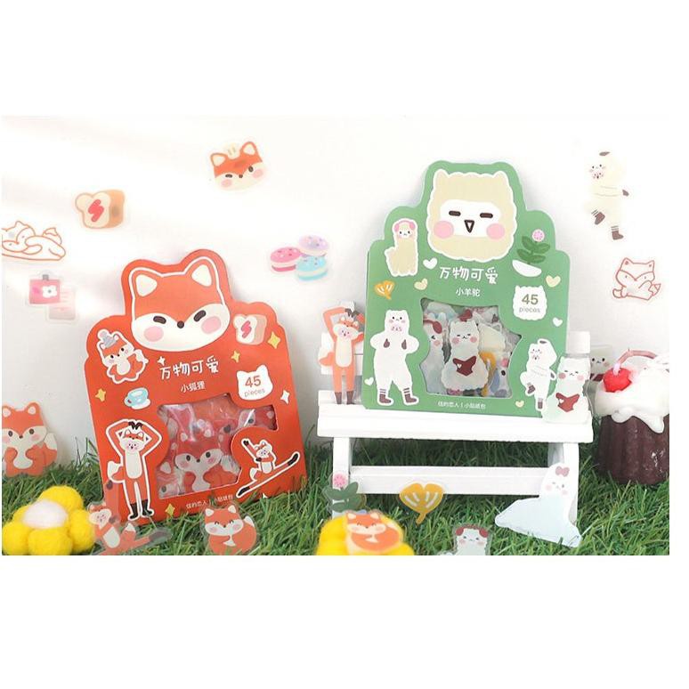 

Termurah All Things Cute Flake Stickers Set / Stiker Sticker Plastik Transparant Lucu Unik Murah