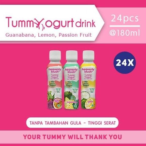 

(BISA COD) Yogurt Heavenly Blush Tummy Drink Sugar Free All Variat [24x180 ml] PROMO SPECIAL Kode 493