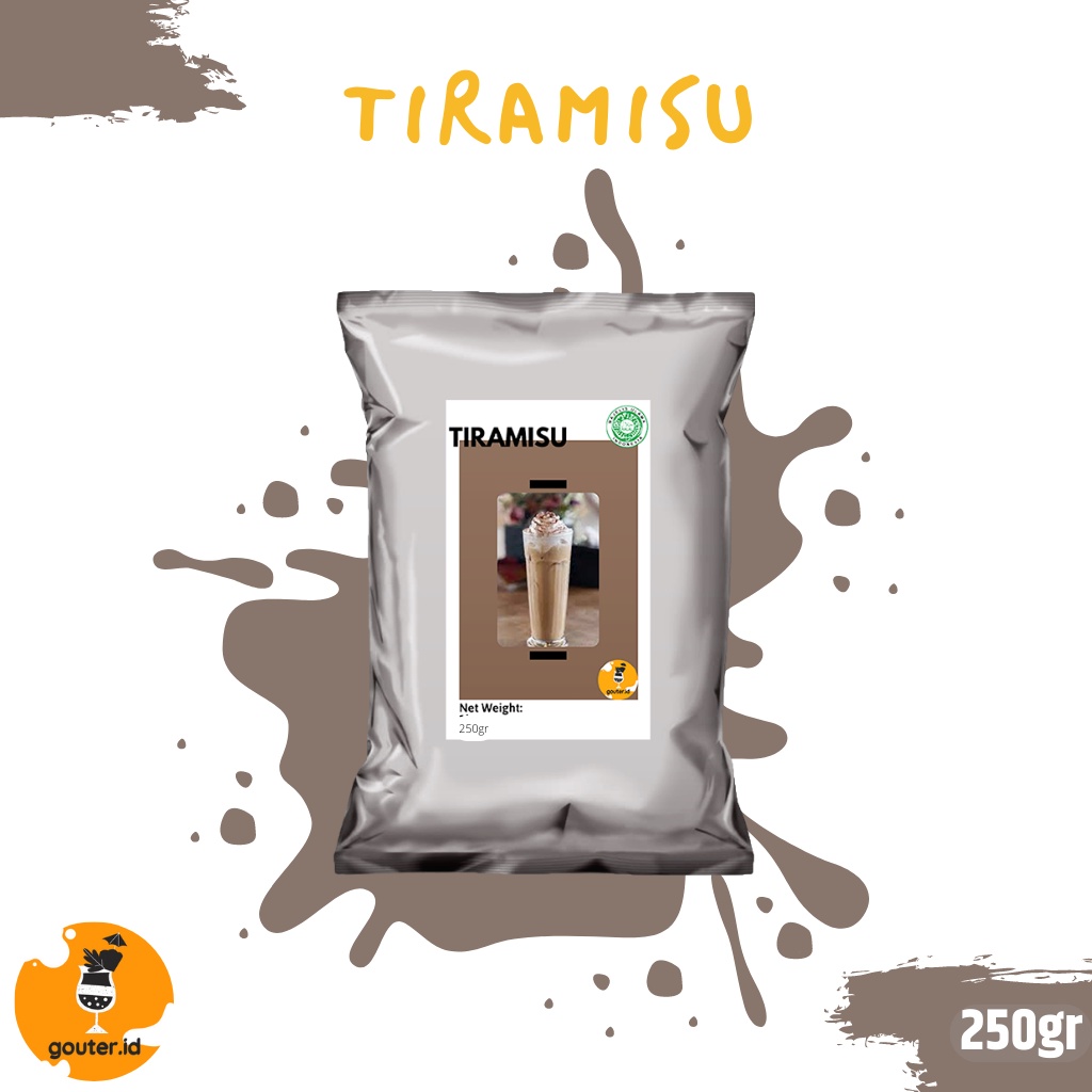 BUBUK MINUMAN RASA TIRAMISU 250GR / SERBUK MINUMAN ANEKA RASA / BUBUK MINUMAN KEKINIAN / MINUMAN INSTAN / BOBA DRINKS