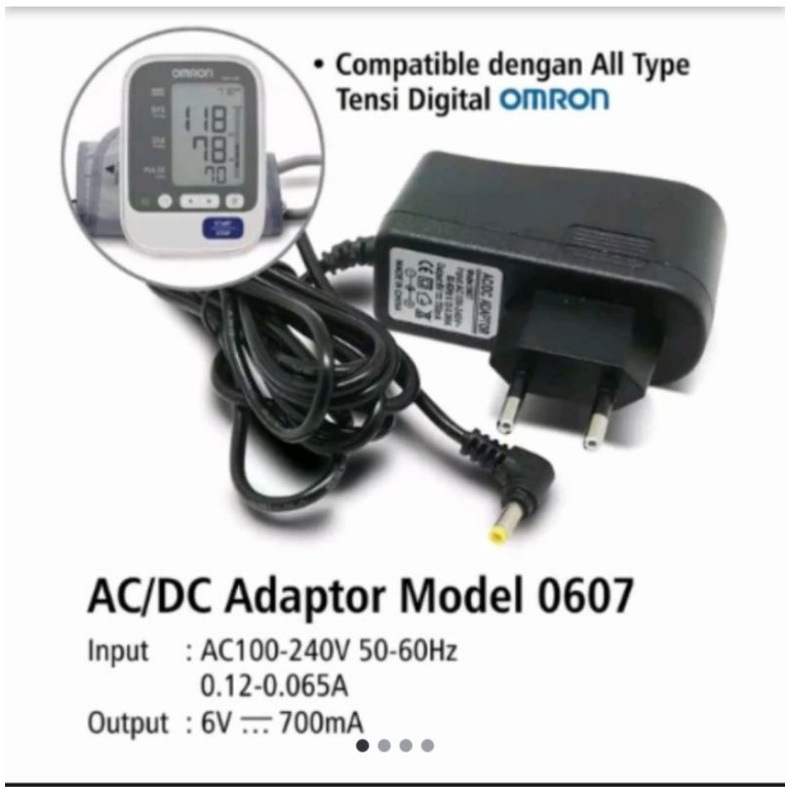 Adaptor tensimeter OMRON 6V for tensi Omron 7080/7120/8712 (oem)