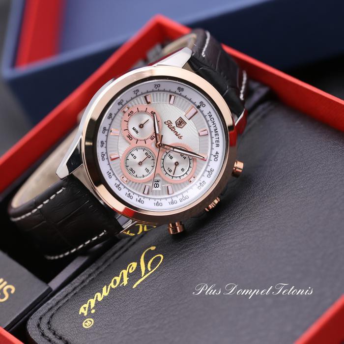 Jam Tangan Jam Tangan Pria Tetonis Bonus Dompet Kulit / Jam Tangan Original / Jam Pria Keren / Jam