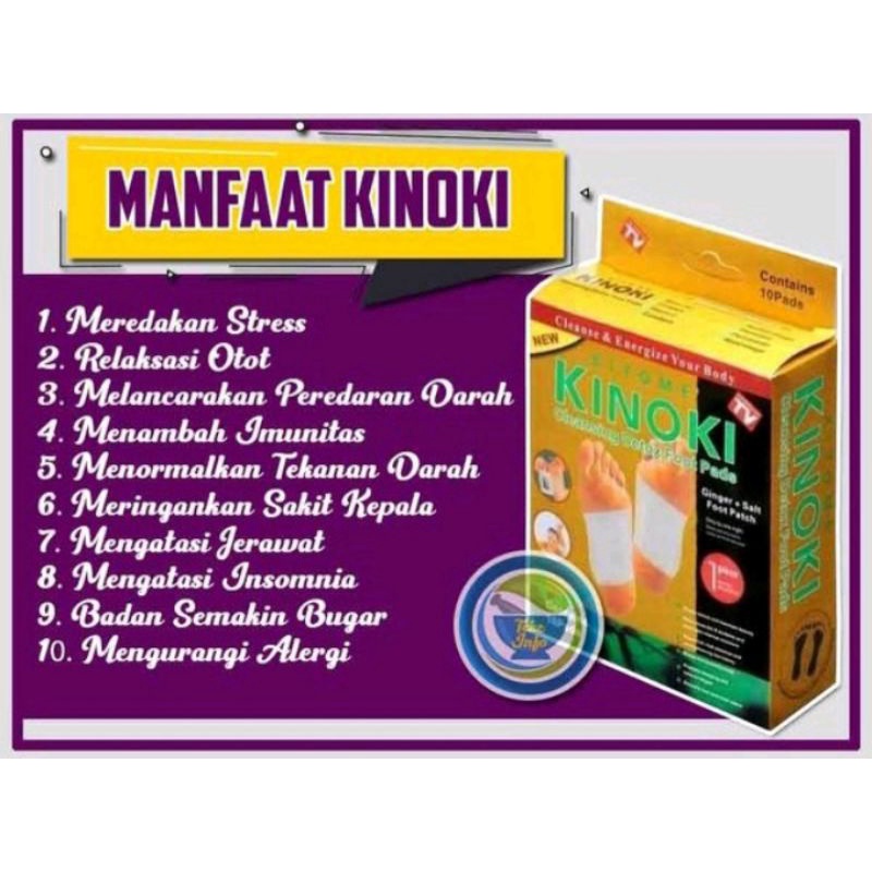 Koyo Kinoki Gold / Koyo Detox Penyerap Racun Dalam Tubuh ( 1 box isi 10 pcs )