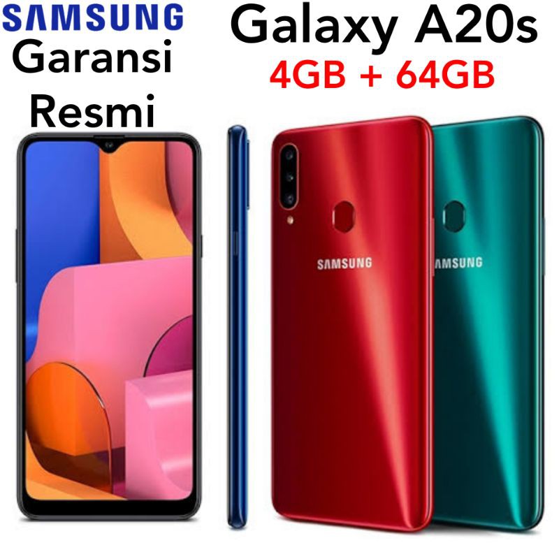 Jual Samsung Galaxy A20s 4/64 SEIN Garansi Resmi RAM 4GB 64GB B