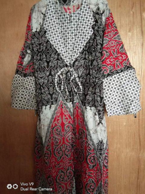 Couple Batik Gamis  Lonceng Model Kerah Jazz Jazzy Model Jaz Gamis Batik Kerah Jaz Gamis Batik Jazzy