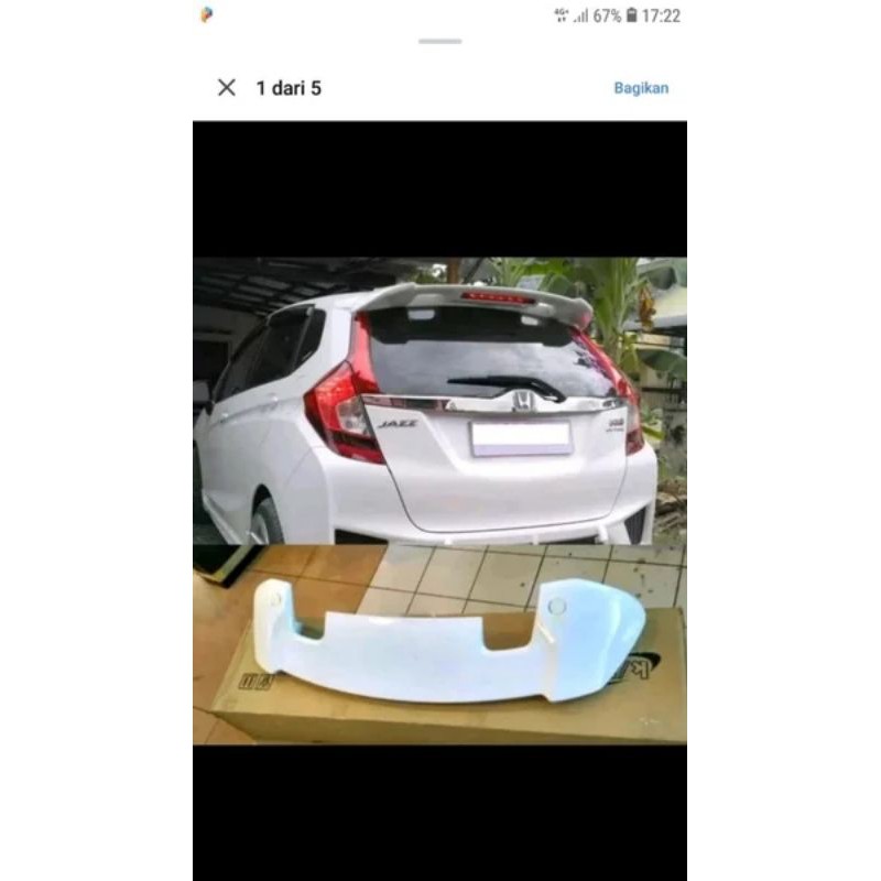 Spoiler jazz RS 2015