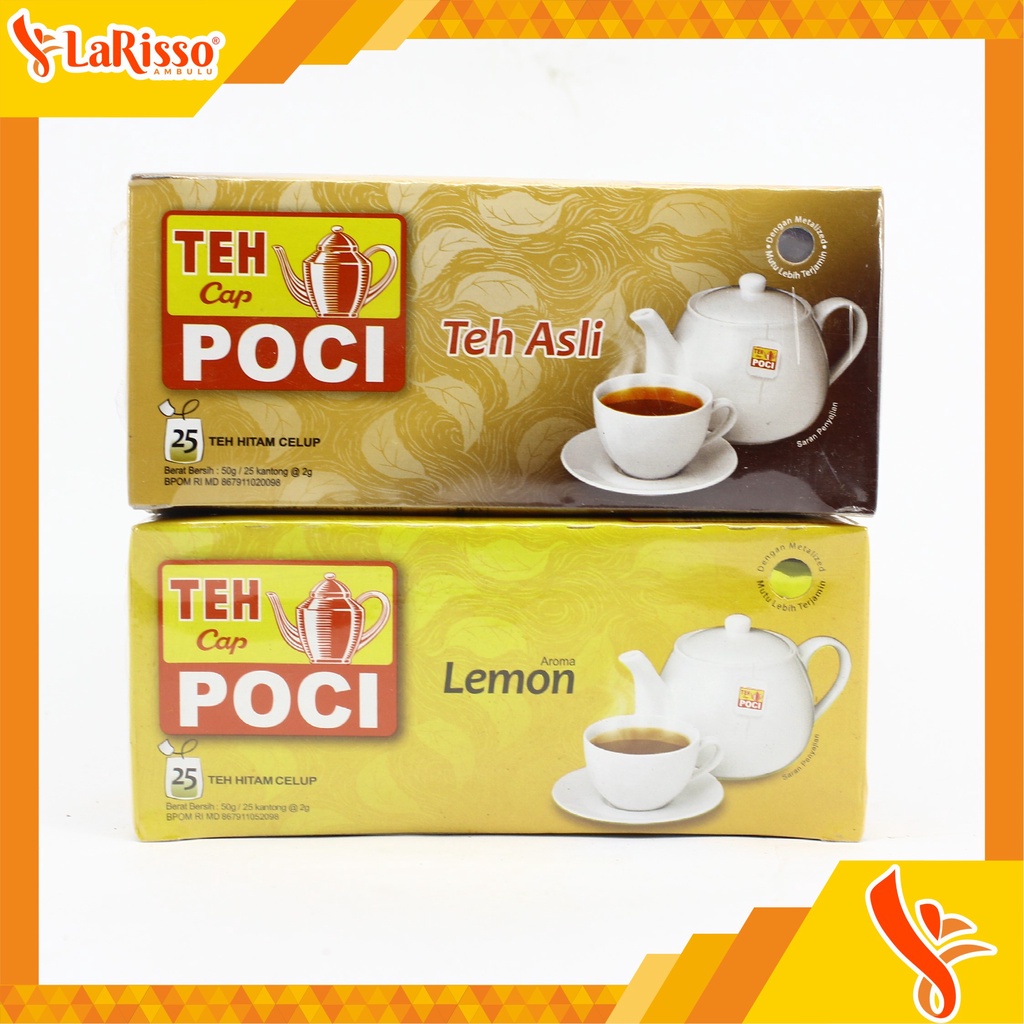 

TEH HITAM CELUP CAP POCI 25'S KOTAK ASLI DAN LEMON