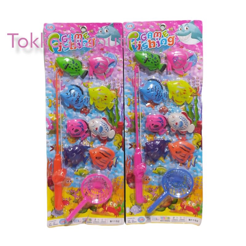 [BAYAR DITEMPAT] MAINAN ANAK PANCINGAN IKAN MAGNET BESAR/MAINAN PANCING IKAN