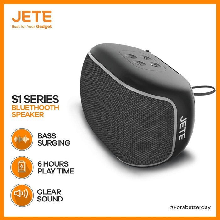 JETE S1 Speaker Bluetooth JETE S1 Stereo Ultra Bass Mantab