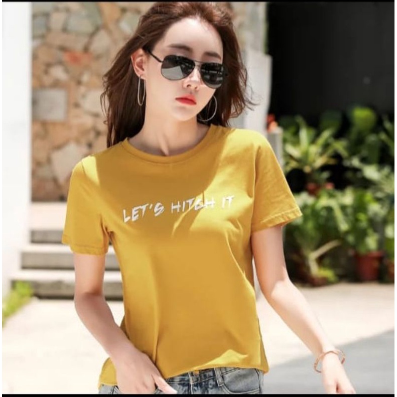 BISA COD☆KAOS OBLONG WANITA/BAJU DISTRO CEWEK ATASAN KEKINIAN