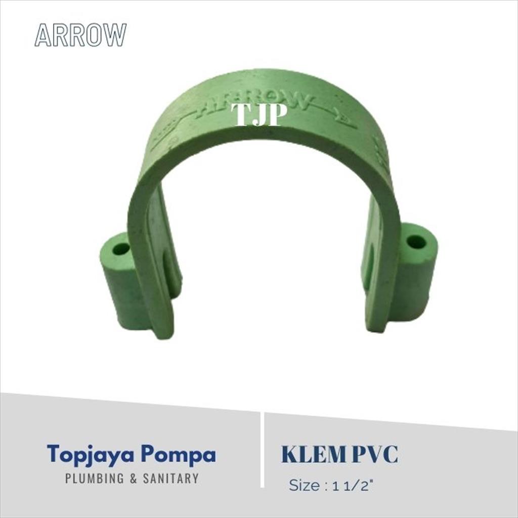 Klem Pipa pvc 1 1/2&quot; (tanpa  PAKU)