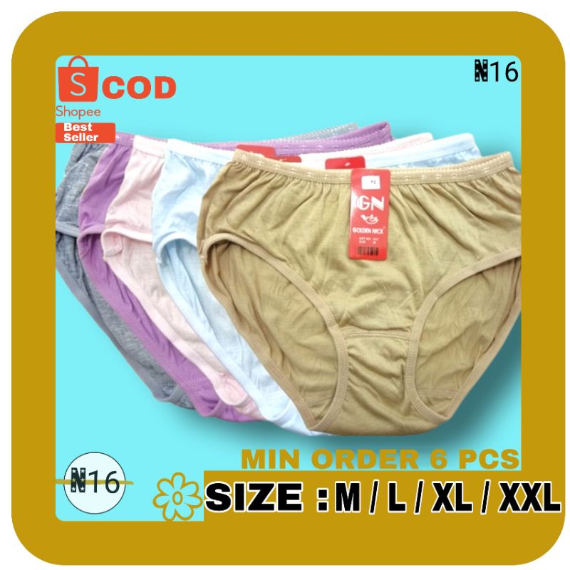 CELANA DALAM WANITA GN GOLDEN NICK CELANA DALAM WANITA GN WANITA CD WANITA LUSINAN