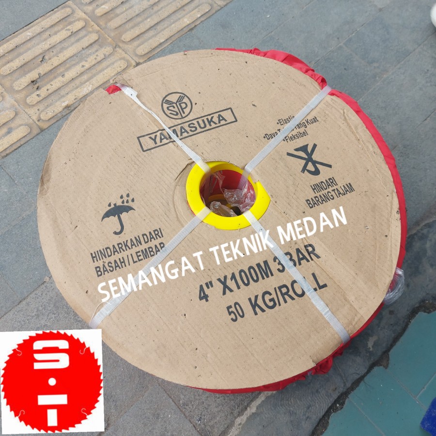 SELANG BUANG ALKON SUNNY HOSE POMPA IRIGASI SAWAH AIR 4" 4 INCH ROL