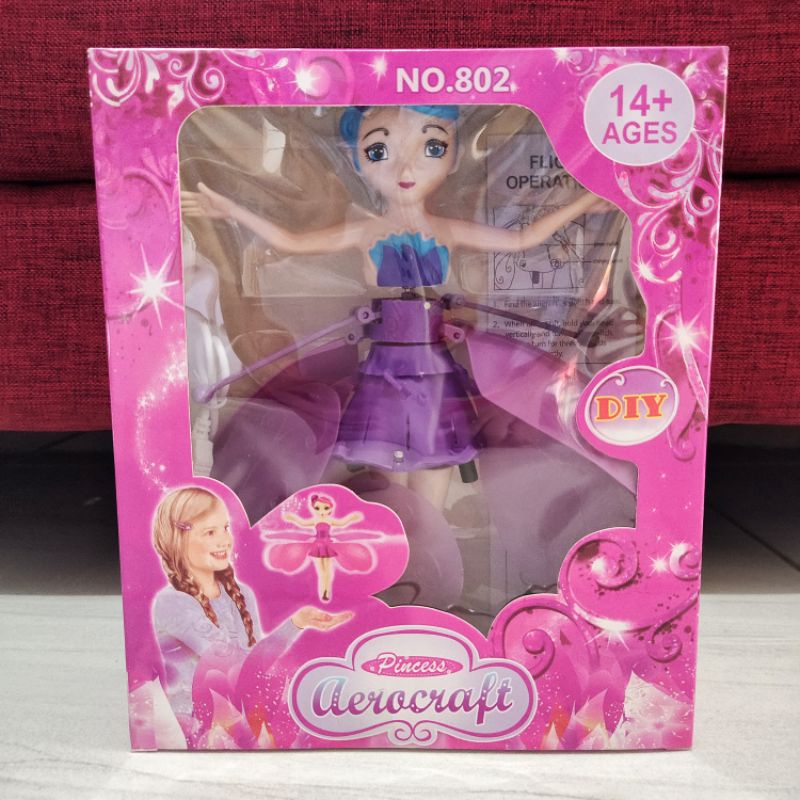 Mainan Anak Boneka Peri Terbang Flying Fairy Sensor Terbang