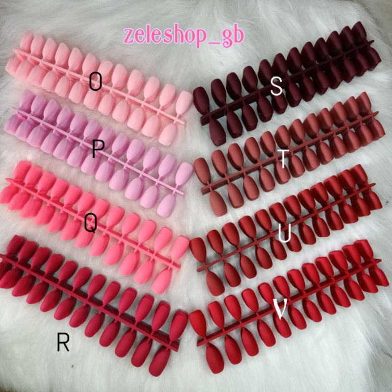 KUKU PALSU POLOS UJUNG LANCIP ISI 24 PCS