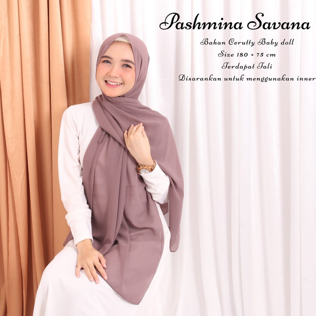 PASHMINA TALI CERUTY_JILBAB/HIJAB  PASHMINA TALI - PASHMINA SAVANA - BAHAN CERUTTY BABYDOLL PREMEIUM