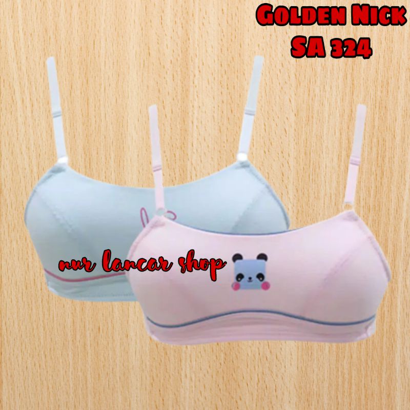 1pc-Bh Remaja Golden Nick SA 324 | Pakaian Dalam | Bra ABG Tanpa Kawat & Kait 2