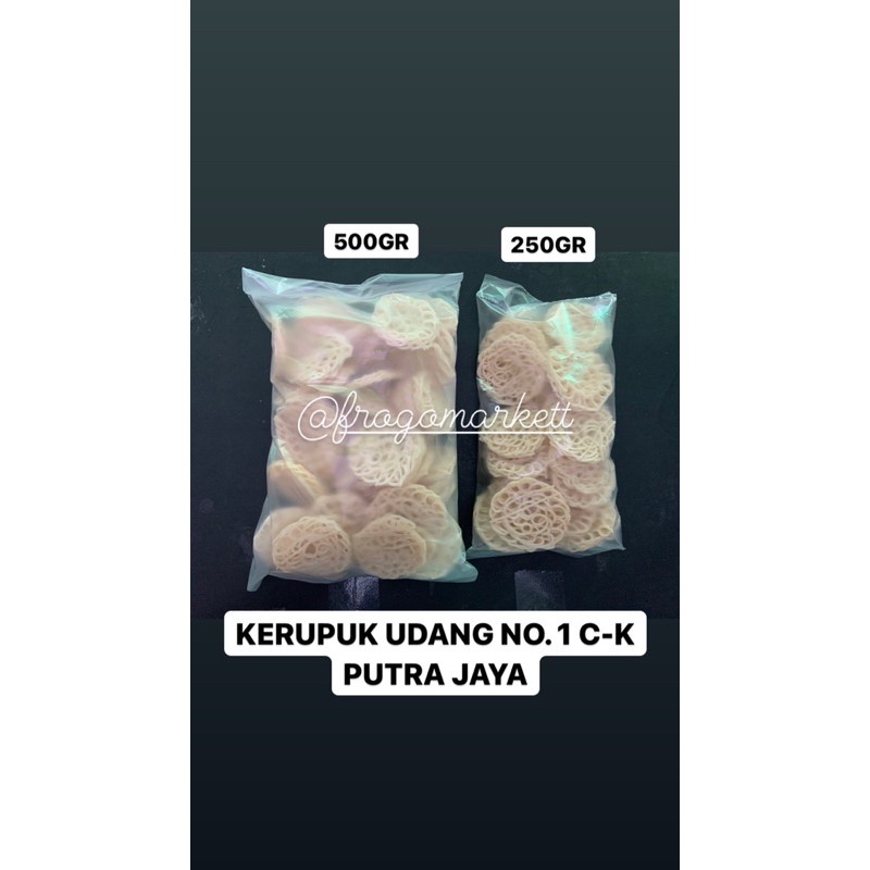 REPACKING !!! Kerupuk Udang Bulat Keriting Putra Jaya 500gr